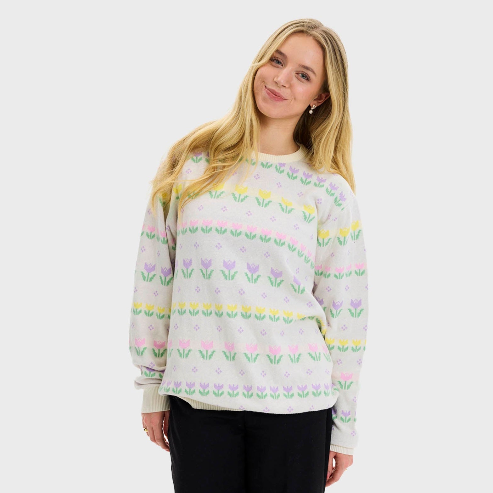 Påskeliljens påskesweater - Dame